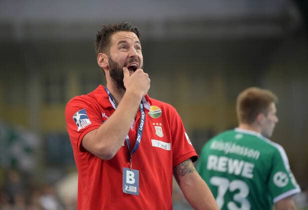 SCM Coach Bennet Wiegert GER, Handball, 1 Bundesliga, SC DHfK Leipzig vs. SC Magdeburg, 03 11 2019 Leipzig Copyright: xModlax Eibner-Pressefotox EP_cma