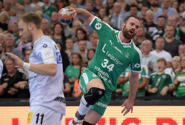 Alen Milosevic DHfK 34 GER, Handball, 1 Bundesliga, SC DHfK Leipzig vs. SC Magdeburg, 03 11 2019 Leipzig Copyright: xModlax Eibner-Pressefotox EP_cma
