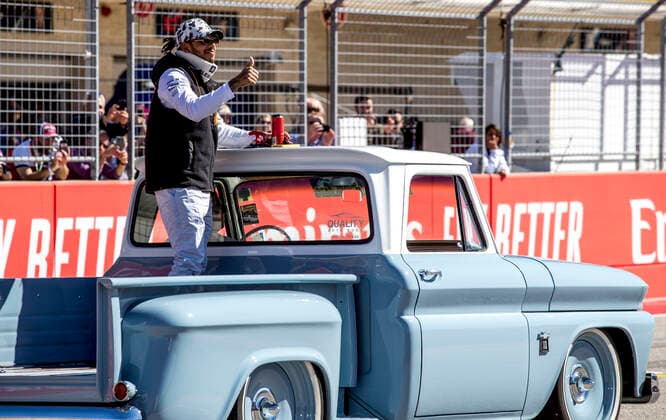 Motorsports: FIA Formula One World Championship, WM, Weltmeisterschaft 2019, Grand Prix of United States, 44 Lewis Hamilton (GBR, Mercedes AMG Petronas Motorsport), Austin United States of America