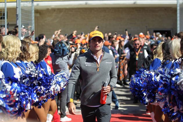 Photo4 LaPresse 03 11 2019 Austin, USA Grand Prix Formula One USA 2019 In the pic: Driver parade, Carlos Sainz Jr (ESP) Mclaren F1 Team MCL34  Copyright: xPhoto4 LaPressex