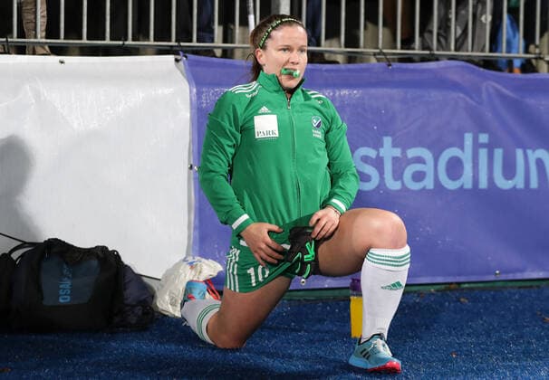 Women s FIH Olympic Hockey Qualifier Second Leg, Energia Park, Donnybrook, Co. Dublin 3 11 2019 Ireland vs Canada Ireland s Shirley McCay prepares for the game Shirley McCay prepares for the game 3 11 2019  Copyright: x©INPHO MorganxTreacyx DW6I1194