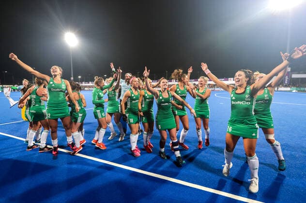 Women s FIH Olympic Hockey Qualifier Second Leg, Energia Park, Donnybrook, Co. Dublin 3 11 2019 Ireland vs Canada The Ireland team celebrate The Ireland team celebrate 3 11 2019  Copyright: x©INPHO MorganxTreacyx EA3I2363