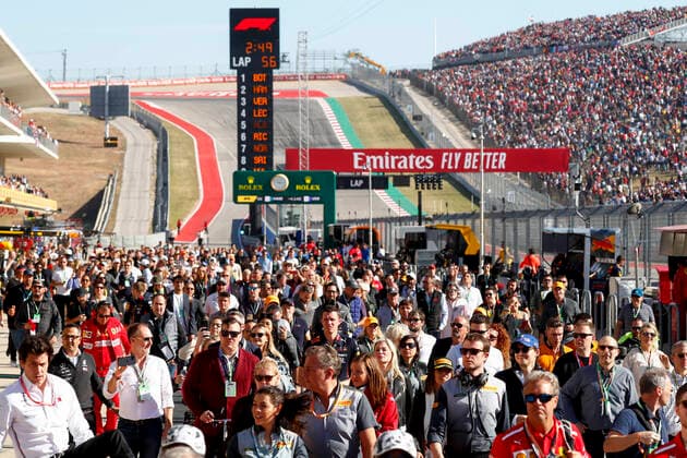 Motorsports: FIA Formula One World Championship, WM, Weltmeisterschaft 2019, Grand Prix of United States, Fans Austin United States of America