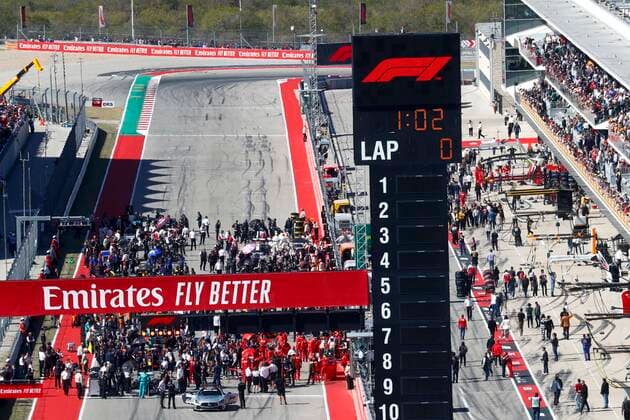 Motorsports: FIA Formula One World Championship, WM, Weltmeisterschaft 2019, Grand Prix of United States, Starting Grid Austin United States of America