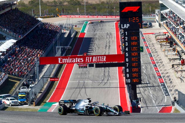 Bilder des Jahres 2019, Sport 11 November Sport Themen der Woche KW44 Motorsports: FIA Formula One World Championship, WM, Weltmeisterschaft 2019, Grand Prix of United States, 44 Lewis Hamilton (GBR, Mercedes AMG Petronas Motorsport), Austin United States of America