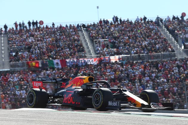 Photo4 LaPresse 03 11 2019 Austin, USA Grand Prix Formula One USA 2019 In the pic: race, Max Verstappen (NED) Red Bull Racing RB15  Copyright: xPhoto4 LaPressex