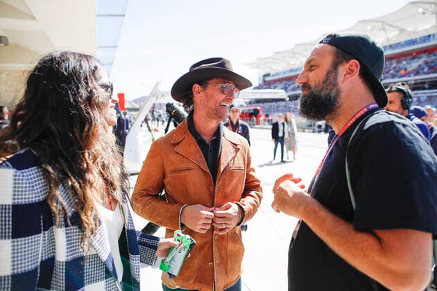 Motorsports: FIA Formula One World Championship, WM, Weltmeisterschaft 2019, Grand Prix of United States, Camila Alves, Matthew McConaughey, Paul Ripke Austin United States of America