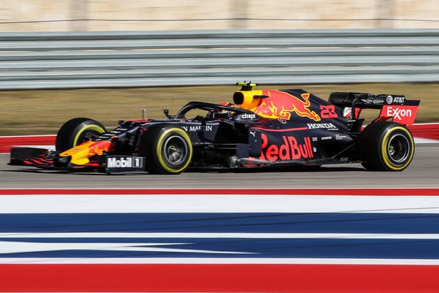 November 3, 2019, Austin, Texas, U.S: Scuderia Toro Rosso Honda driver Alexander Albon (23) of Thailand in action during the Formula 1 Emirates United States Grand Prix race held at the Circuit of the Americas racetrack in Austin,Texas. Motorsports 2019 - Formula 1 Emirates United States Grand Prix - ZUMAw300 20191103_zaf_w300_027 Copyright: xDanxWozniakx