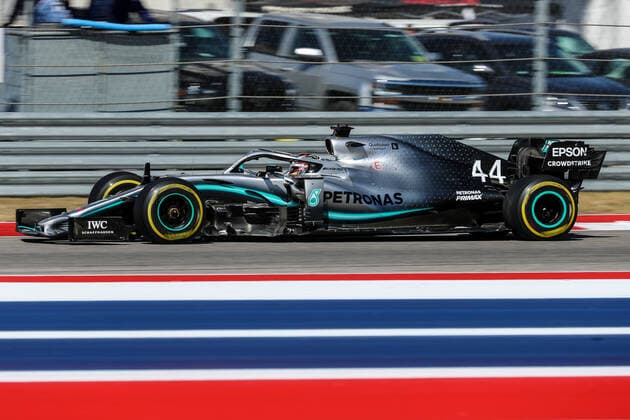 November 3, 2019, Austin, Texas, U.S: Mercedes AMG Petronas Motorsport driver Lewis Hamilton (44) of Great Britain in action during the Formula 1 Emirates United States Grand Prix race held at the Circuit of the Americas racetrack in Austin,Texas. Motorsports 2019 - Formula 1 Emirates United States Grand Prix - ZUMAw300 20191103_zaf_w300_032 Copyright: xDanxWozniakx