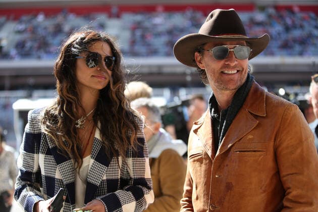 Photo4 LaPresse 03 11 2019 Austin, USA Grand Prix Formula One USA 2019 In the pic: starting grid, Matthew McConaughey (USA) Actor  Copyright: xPhoto4 LaPressex