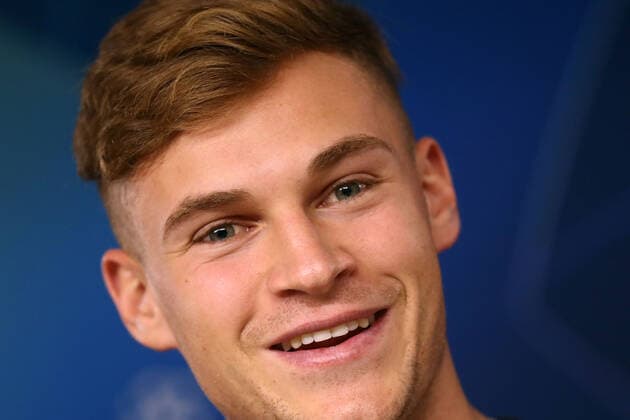 05 11 2019, xfux, Football UEFA Champions League, FC Bayern Muenchen Press conference, before the match against Olympiakos Piraeus, emspor, v l Joshua Kimmich FC Bayern Muenchen DFL DFL REGULATIONS PROHIBIT ANY USE OF PHOTOGRAPHS as IMAGE SEQUENCES and or QUASI VIDEO Muenchen