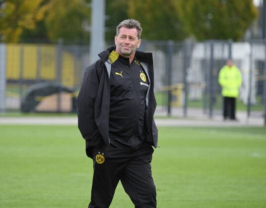 05 11 2019, Football, UEFA Youth League 2019 20, Preliminary Round, 4 Matchday, Borussia Dortmund Inter Milan 2 1, Coach Michael Skibbe Borussia Dortmund Team2