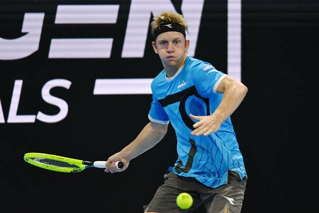 November 5, 2019, Milano, Italy: alejandro davidovich fokinaduring Next Gen ATP, Tennis Herren Finals - Tournament Round - Alex De Minaur vs A. Davidovich Fokina, Tennis Internationals in Milano, Italy, November 05 2019 - LPS Tennis Internationals Next Gen ATP Finals - Tournament Round - Alex De Minaur vs A. Davidovich Fokina  - ZUMAl164 20191105_zsa_l164_010 Copyright: xAlessioxTarpinix
