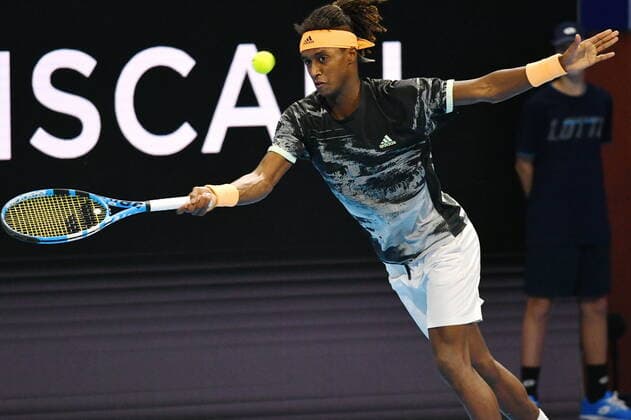 November 5, 2019, Milano, Italy: mikael ymerduring Next Gen ATP, Tennis Herren Finals - Tournament round - Ugo Humbert vs Mikael Ymer, Tennis Internationals in Milano, Italy, November 05 2019 - LPS Tennis Internationals Next Gen ATP Finals - Tournament round - Ugo Humbert vs Mikael Ymer  - ZUMAl164 20191105_zsa_l164_064 Copyright: xAlessioxTarpinix