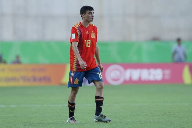 Spain s Pedri Gonzalez during the FIFA U-17 World Cup Brazil 2019 Group E match between Spain 0-0 Argentina at Estadio Kleber Andrade in Cariacica, Brazil, October 28, 2019. Noxthirdxpartyxsales  (115925179)