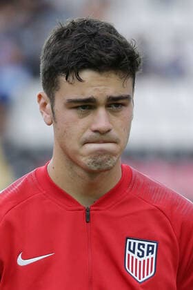 United States Giovanni Reyna during the FIFA U-17 World Cup Brazil 2019 Group D match between United States 1-4 Senegal at Estadio Kleber Andrade in Cariacica, Brazil, October 27, 2019. Noxthirdxpartyxsales  (115923546)