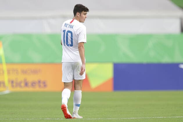 United States Giovanni Reyna during the FIFA U-17 World Cup Brazil 2019 Group D match between United States 1-4 Senegal at Estadio Kleber Andrade in Cariacica, Brazil, October 27, 2019. Noxthirdxpartyxsales  (115923593)