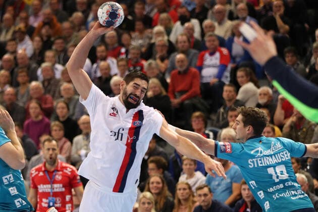 SG Flensburg Handewitt vs. Paris Saint German HB, Handball, EHF Champions League Group Phase, 06 11 19 Flensburg Nikola Karabatic Paris Saint Germain HB, 44 Copyright: xBEAUTIFULxSPORTS MarioxM.xKobergx