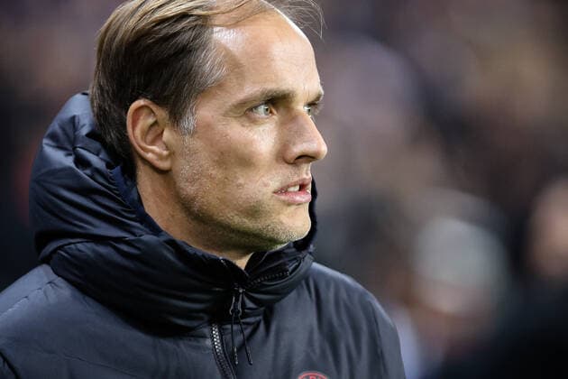 Paris Saint Germain s Tomas Tuchel during the fourth day of Champions League match between Paris Saint Germain (PSG) and Club Bruges KV at the Parc des Princes stadium in Paris, France, on November 6, 2019.  Copyright: xAurelienxMorissardx