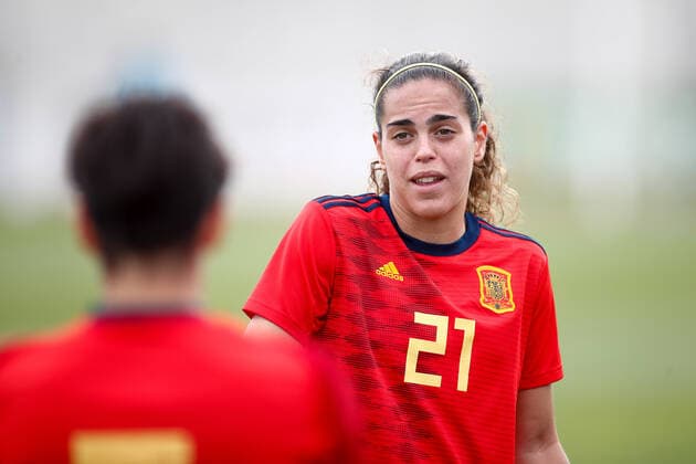 November 7, 2019, Las Rozas, MADRID, SPAIN: Andrea Sanchez Falcon, player of Women s Spain Team, during the training day of the Women Spain Team at Ciudad del Futbol of Las Rozas on November 07, 2019, in Madrid, Spain. Soccer: Women Spain Team Training Day - ZUMAa181 20191107_zaa_a181_084 Copyright: xAFP7x