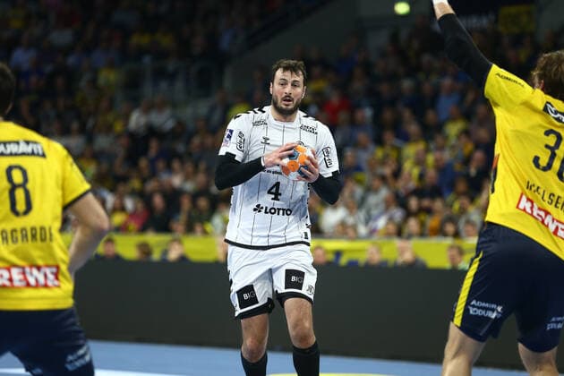 Domagoj Duvnjak THW Kiel , Rhein Neckar Loewen vs. THW Kiel, LIQUI MOLY Handball Bundesliga, 07 11 2019 Photo Eibner Rhein Neckar Loewen vs. SG Flensburg Handewitt, DKB Handball Bundesliga, 21 04 2019 Mannheim Copyright: xNeisx Eibner-Pressefotox EP_ans