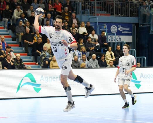 Marijan Basic 10 TuS Ferndorf scoring, VfL Gummersbach TuS Ferndorf, Men, 2 League, Liqui Moly Handball Bundesliga, 11 Matchday, 07 11 2019, VfL Gummersbach TuS Ferndorf, Handball, Liqui Moly 2 Handball Bundesliga, Men, 2019 20 Gummersbach Copyright: xAugstx xEibner-Pressefotox EP_jat