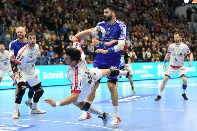 Marijan Basic 10 TuS Ferndorf wins through successfully, VfL Gummersbach TuS Ferndorf, Men, 2 League, Liqui Moly Handball Bundesliga, 11 Matchday, 07 11 2019, VfL Gummersbach TuS Ferndorf, Handball, Liqui Moly 2 Handball Bundesliga, Men, 2019 20 Gummersbach Copyright: xAugstx xEibner-Pressefotox EP_jat