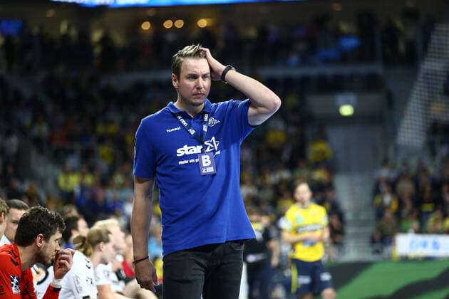 Filip Jicha Coach THW Kiel , Rhein Neckar Loewen vs. THW Kiel, LIQUI MOLY Handball Bundesliga, 07 11 2019 Photo Eibner Rhein Neckar Loewen vs. THW Kiel, DKB Handball Bundesliga, 21 04 2019 Mannheim Copyright: xNeisx Eibner-Pressefotox EP_ans