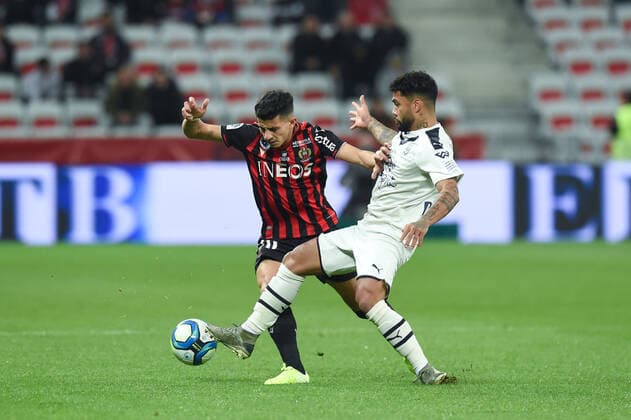 20 YOUCEF ATAL (NICE) - 05 OTAVIO (BOR) FOOTBALL : Nice vs Bordeaux - Ligue 1 Conforama - 08 11 2019 FEP Panoramic 