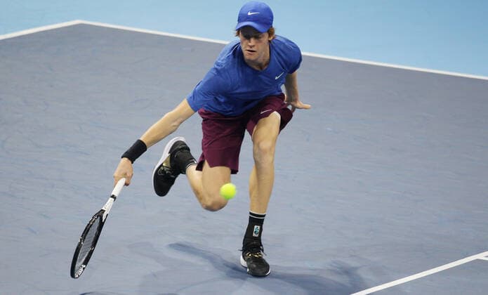 Tennis Milan, Final Next Gen ATP, Tennis Herren Finals, Jannik Sinner, November 9, 2019. Ph Felice Calabro (Felice Calabr? Fotogramma, Milan - 2019-11-09) p.s. la foto e utilizzabile nel rispetto del contesto in cui e stata scattata, e senza intento diffamatorio del decoro delle persone rappresentate  Copyright: xFelicexCalabr?x xFOTOGRAMMAx