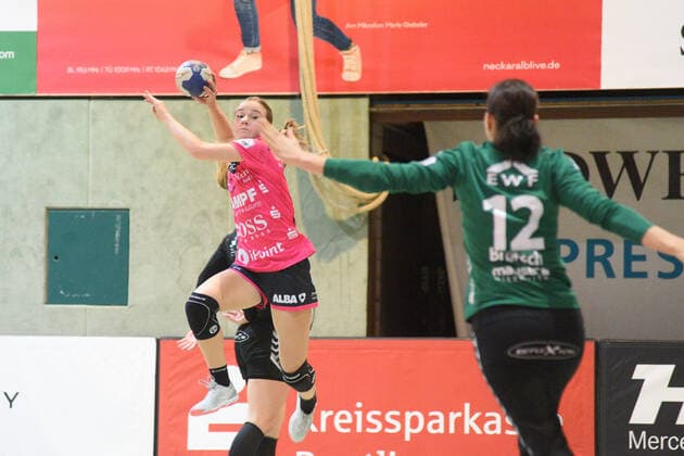 Bo van Wetering TusSies Metzingen 7 TusSies Metzingen, Handball, HBF, League game, 09 11 2019, Photo TBaur Eibner TusSies Metzingen vs HSG Bad Wildungen Vipers Metzingen Copyright: xBaur xEibner-Pressefotox EP_Toba