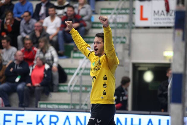 Erik Toepfer EHV Aue 96 GER, Handball, 2 Bundesliga, ASV Hamm Westfalen vs. EHV Aue, 09 11 2019 Hamm Copyright: xStrohdiekx Eibner-Pressefotox EP_jsk