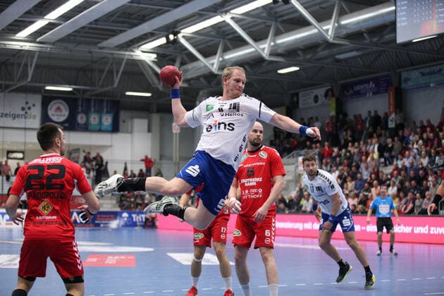 Bengt Bornhorn EHV Aue 8 GER, Handball, 2 Bundesliga, ASV Hamm Westfalen vs. EHV Aue, 09 11 2019 Hamm Copyright: xStrohdiekx Eibner-Pressefotox EP_jsk