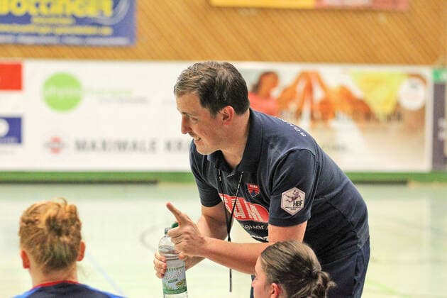 Herrenberg Coach Mike Leibssle Handball 2 HBF SG H2Ku Herrenberg vs Fuechse Berlin 201911 09 Handball 2 HBF SG H2Ku Herrenberg vs Fuechse Berlin Herrenberg Copyright: xBaur xEibner-Pressefotox EP_Soba