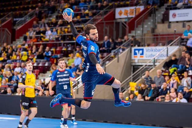 Bietigheim, Germany 10 November 2019 2 BL 19 20 SG BBM Bietigheim vs HSC 2000 Coburg Christian Schäfer Schaefer SG BBM Bietigheim Ludwigsburg MHP Arena Baden Württemberg Germany