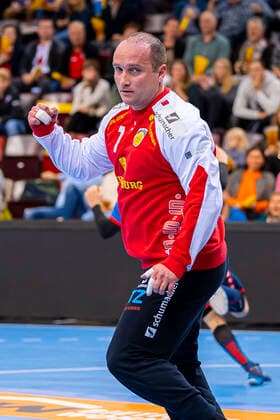 Bietigheim, Germany 10 November 2019 2 BL 19 20 SG BBM Bietigheim vs HSC 2000 Coburg Torhueter Jan Kulhanek Coburg Ludwigsburg MHP Arena Baden Württemberg Germany