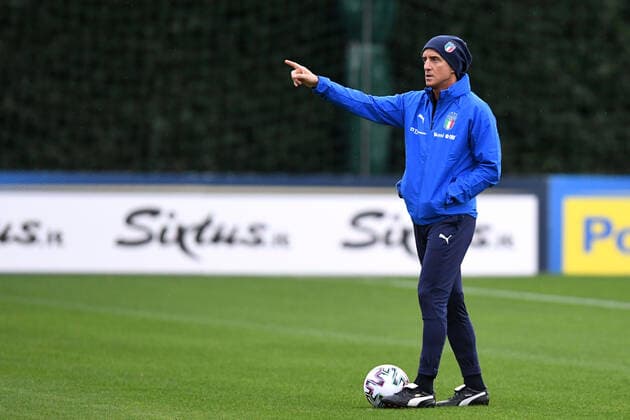 Fußball, Nationalteam Italien Training Photo LaPresse - Jennifer Lorenzini 11 November 2019 Firenze (Italy) Soccer Italy Italian Football meeting - "Coverciano" - Training In the pic: Roberto Mancini  Copyright: xLaPresse JenniferxLorenzinix