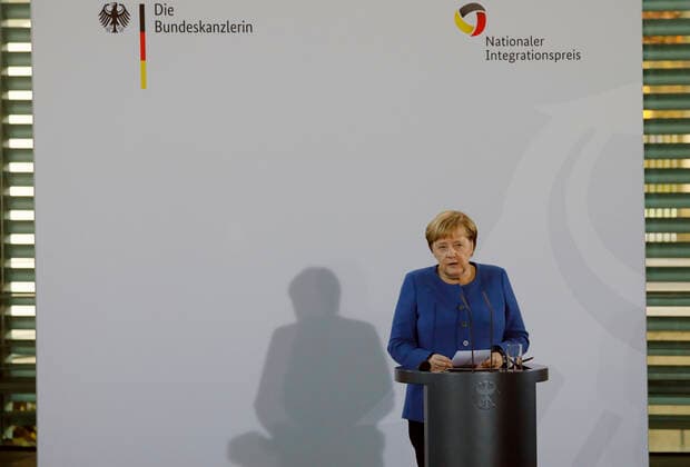 Chancellor Angela Merkel, Germany, Berlin, Federal Chancellery, participation of the BKin in the National Integration Award ceremony, 11 11 2019