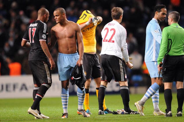 Jerome Boateng, Vincent Kompany ,Jorg Butt Manchester City V Bayern Munich Manchester City V Bayern Munich Etihad Stadium, Manchester, England 07 December 2011  Copyright: MaryxEvansxAllstarxMichalxMayhew 12530537 editorial use only