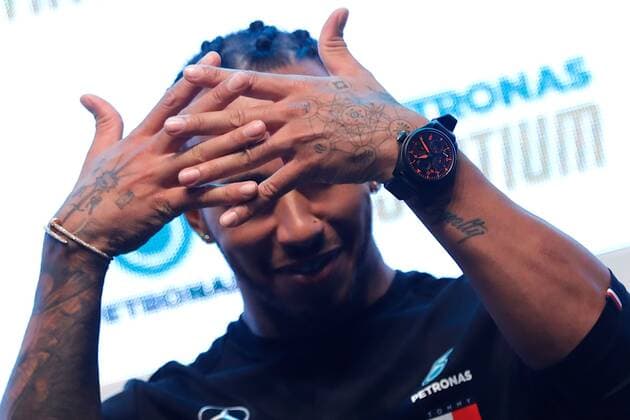 Sport Bilder des Tages November 13, 2019, Sao Paulo, SP, Brazil: The six-times world champion of formula one LEWIS HAMILTON by Mercedes-AMG Petronas Motorsport team during a press conference, PK, Pressekonferenz in the city of the Sao Paulo. Lewis Hamilton press conference - ZUMAc168 20191113_zap_c168_008 Copyright: xMarceloxChellox