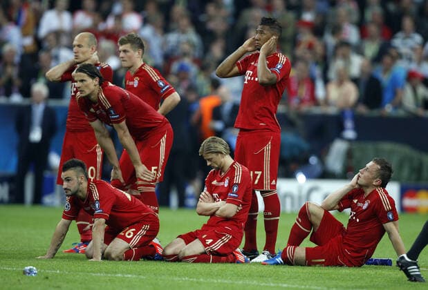 Bayer Look Beaten Bayern Munich V Chelsea FC Uefa Champions League Final 2012 Football Arena Munchen Allianz Arena, Munich, Germany 19 May 2012  Copyright: MaryxEvansxAllstarxRichardxSellers 12535161 editorial use only
