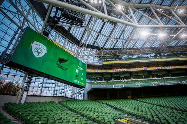 Three International Friendly, Länderspiel, Nationalmannschaft Aviva Stadium, Dublin 14 11 2019 Republic of Ireland vs New Zealand A view of The Aviva Stadium ahead of the game A view of The Aviva Stadium ahead of the game 14 11 2019  Copyright: x©INPHO OisinxKeniryx BSU28372