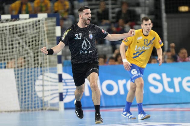 Zagreb, 14.11.2019. - Arena Zagreb hall, 2019 20 EHF Men s Champions League Group Phase. HC PPD Zagreb (black) - RK Celje Pivovarna Lasko (yellow) 27:31 RAVNIC Valentino (33) 