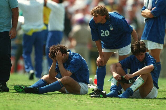 Italy Suffer Loss To Brazil Italy V Brazil World Cup Final 17 July 1994  Copyright: MaryxEvansxAllstarxStewartxKendall 12102075 editorial use only