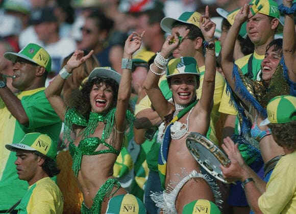 Brazilian Fans Brazil: World Cup Final 17 July 1994  Copyright: MaryxEvansxAllstarxStewartxKendall 12102672 editorial use only