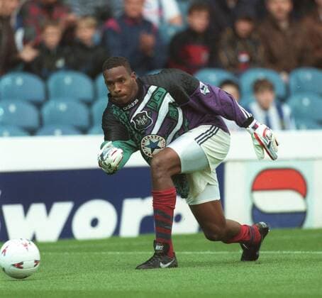 Shaka Hislop Newcastle United FC 08 November 1995  Copyright: MaryxEvansxAllstarxPaulxMcfegan 12109114 editorial use only