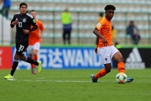 FuÃŸball, U17-WM, Niederlande - Mexiko 14th November 2019; Bezerrao Stadium, Brasilia, Distrito Federal, Brazil; FIFA U-17 World Cup Brazil 2019, Mexico versus Netherlands; Sontje Hansen of Netherlands  ActionPlus12188011 HeulerxAndrey