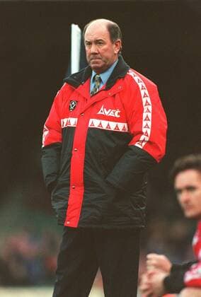 Fußball, Trainerhistorie Sheffield United von 1889 bis heute Howard Kendall Sheffield United FC Manager 17 February 1997  Copyright: MaryxEvansxAllstarxRichardxSellers 12116998 editorial use only