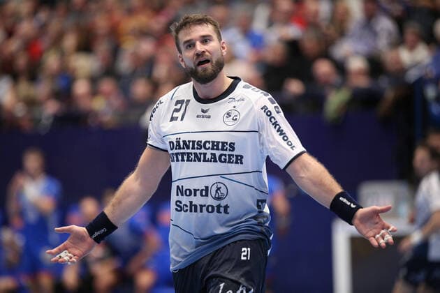 Jacob Heinl SG Flensburg Handewitt 21 GER, Handball, 1 Bundesliga, TBV Lemgo Lippe against SG Flensburg Handewitt, 14 11 2019 Lemgo Copyright: xStrohdiekx Eibner-Pressefotox EP_jsk