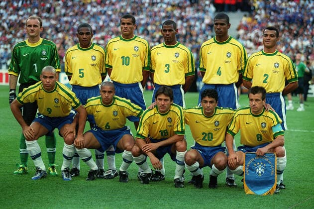 Brazilian Team Brazil V France 12 July 1998  Copyright: MaryxEvansxAllstarxStewartxKendall 12129734 editorial use only